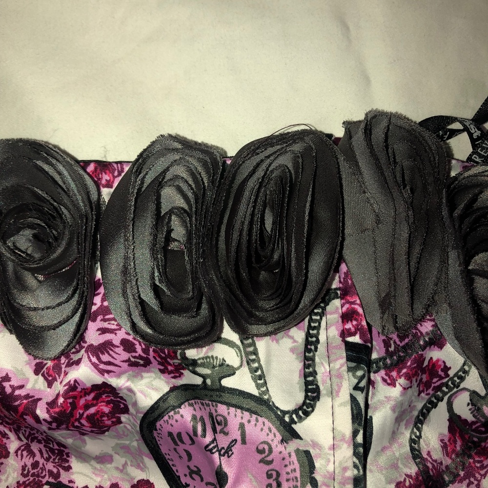 Limited Edition Alice in Wonderland Flared Corset Top NWOT - Picture 2 of 3
